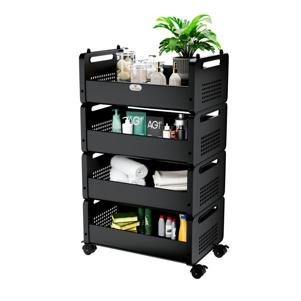 Container Box Trolley - 4 Tier